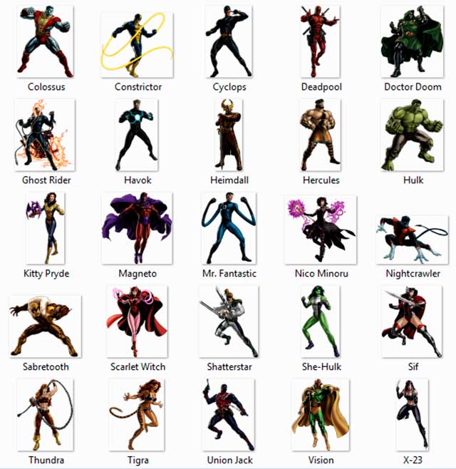 50 Imágenes HD en PNG super heroes de Marvel 